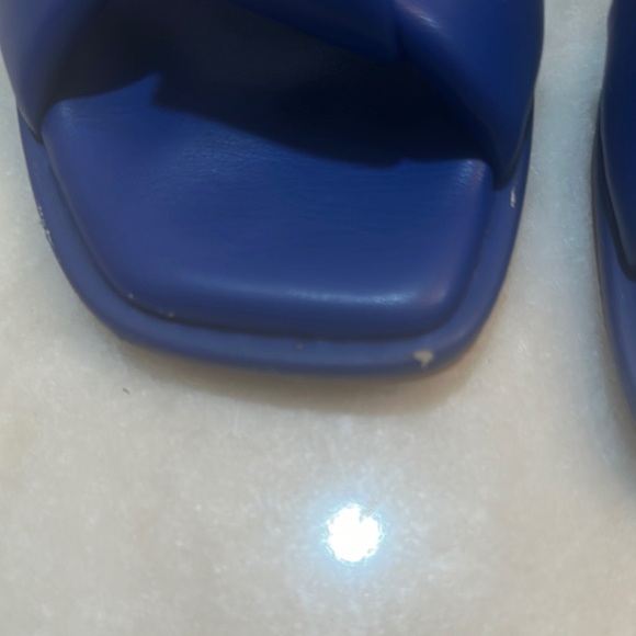 Chico's Blue Slide Sandals Minimalist Design - Picture 5 of 6